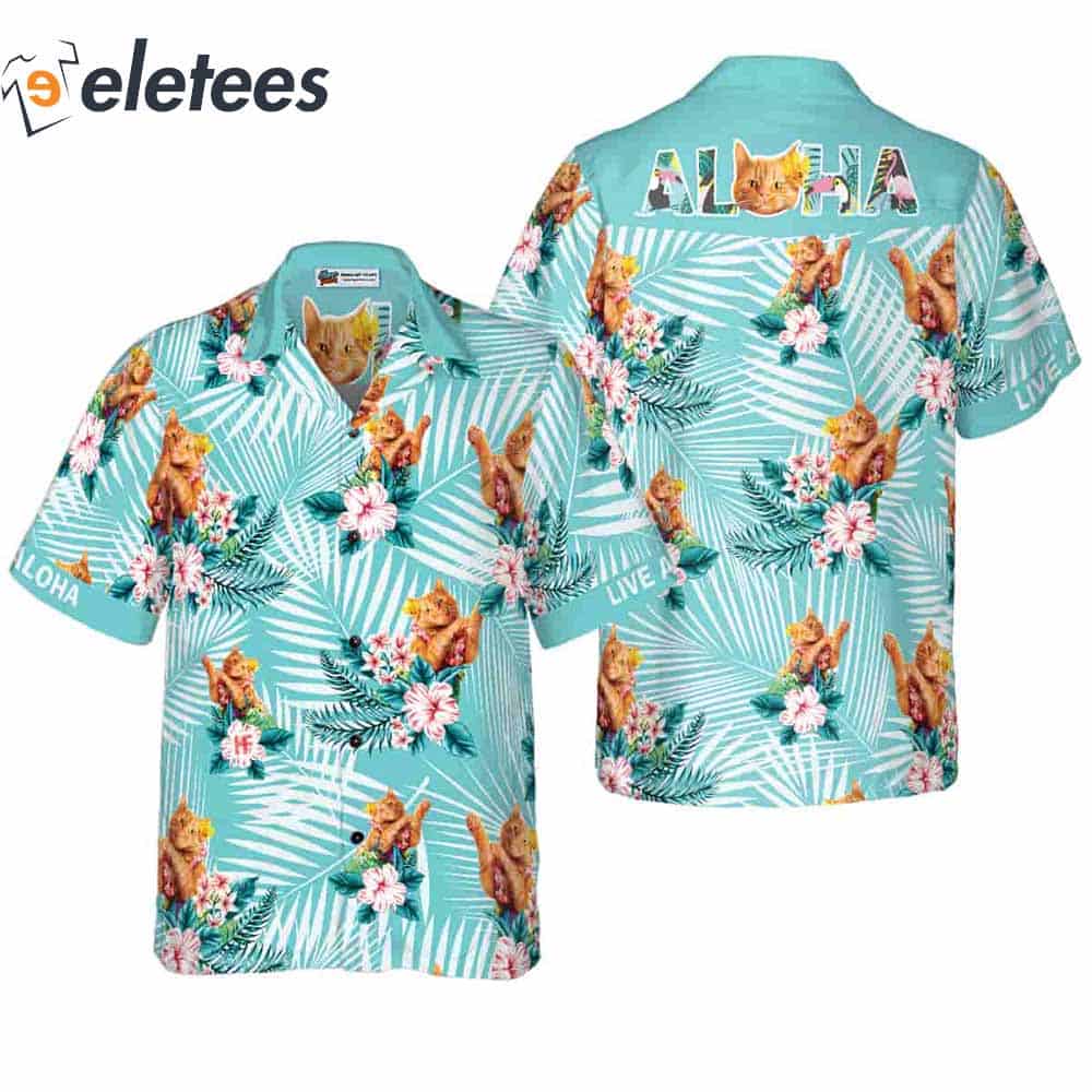 Cat Aloha Hawaiian Shirt1