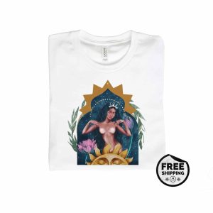 Mermaid Tarot Ocean Goddess T shirt2