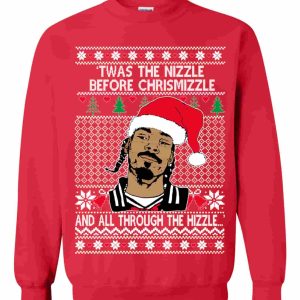 Snoop Dogg Twas The Nizzle Before Chrismizzle Ugly Christmas Sweater2