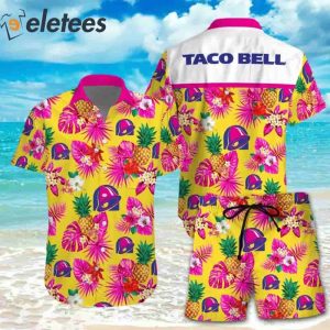 Taco Bell Pinky Hawaiian Shirt, Tropical Pineapple For Men Women