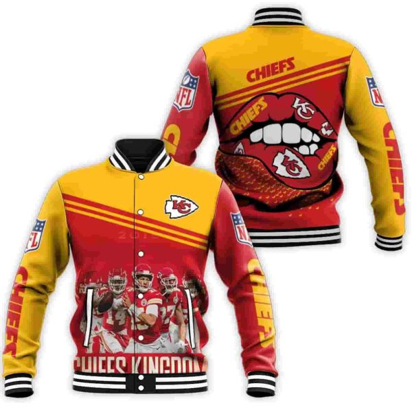 Kansas City Chiefs Kingdom Baseball Jacket, Gift for NFL Fan