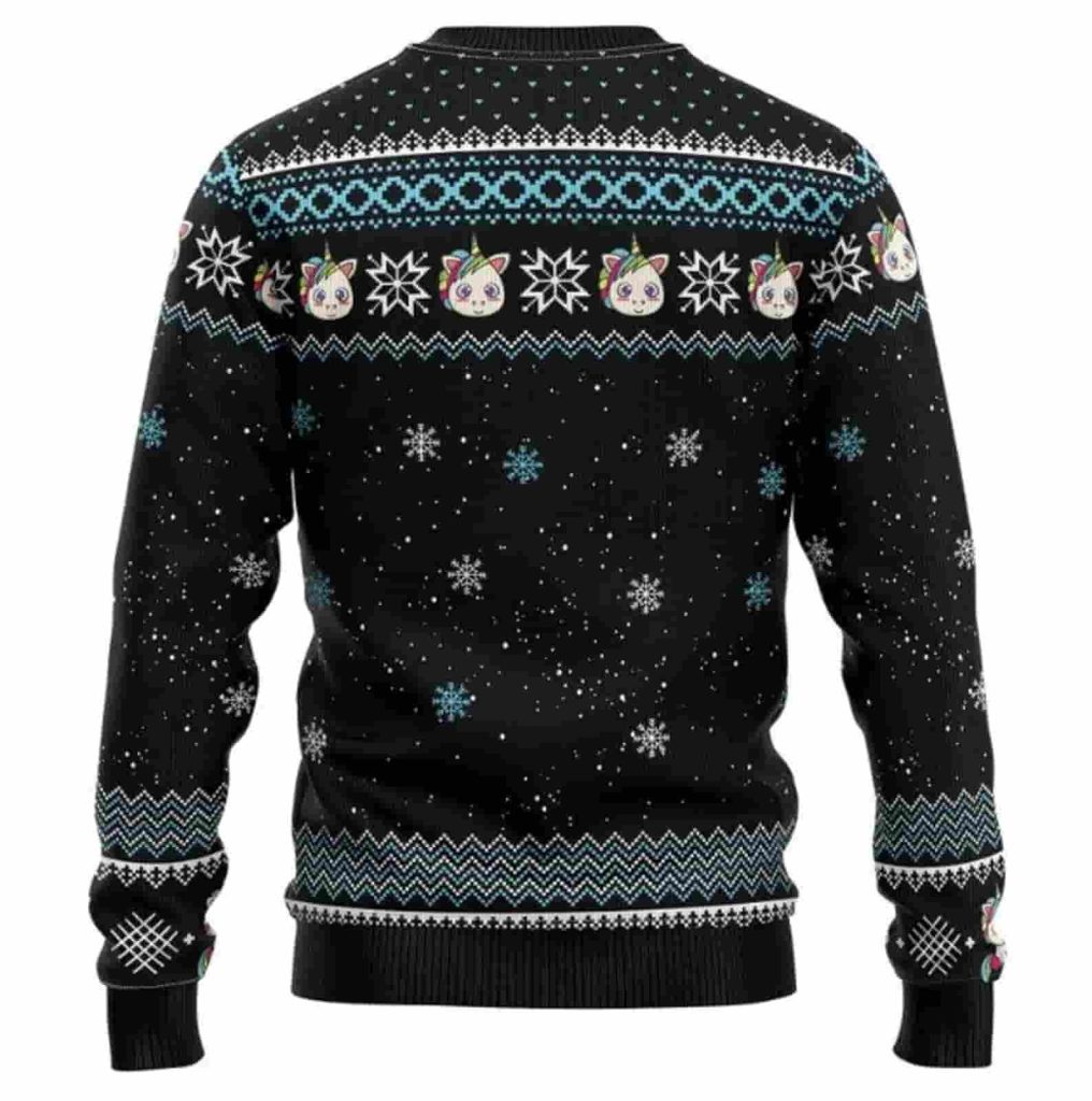 Unicorn Pew Pew Ugly Christmas Sweater1