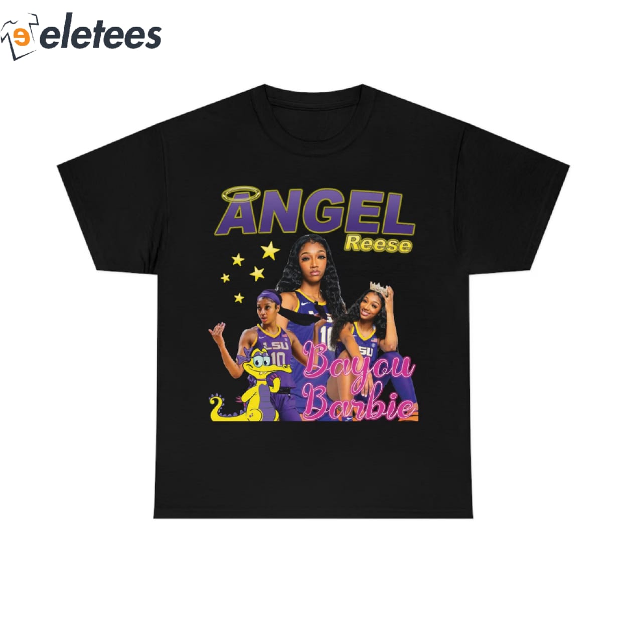 Angel Reese Vintage T-shirt, Bayou Barbie Graphic Tee 90s Style