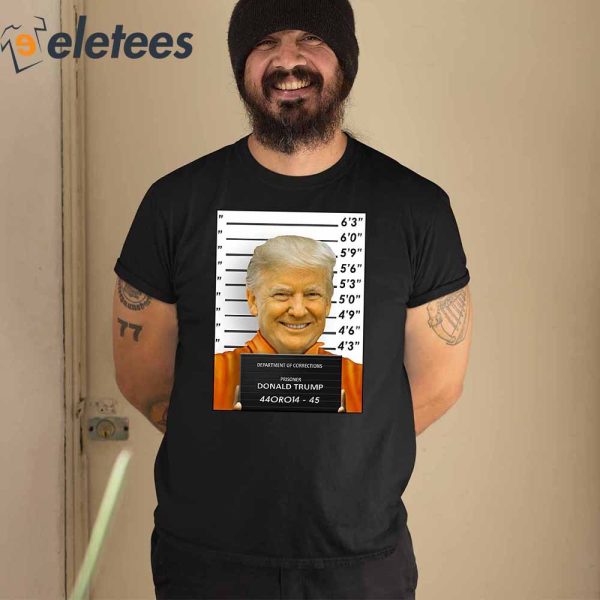 Department Of Corrections Prisoner Donald Trump Shirt