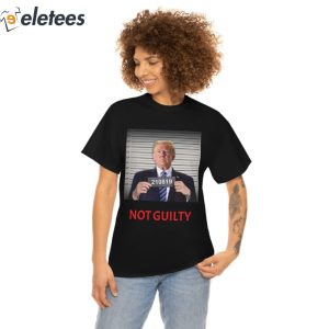 Donald J Trump Not Guilty Mugshot Funny T Shirt 2