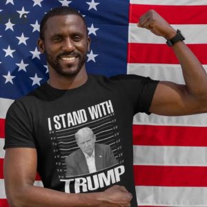 I Stand With Trump Mugshot T Shirt 3