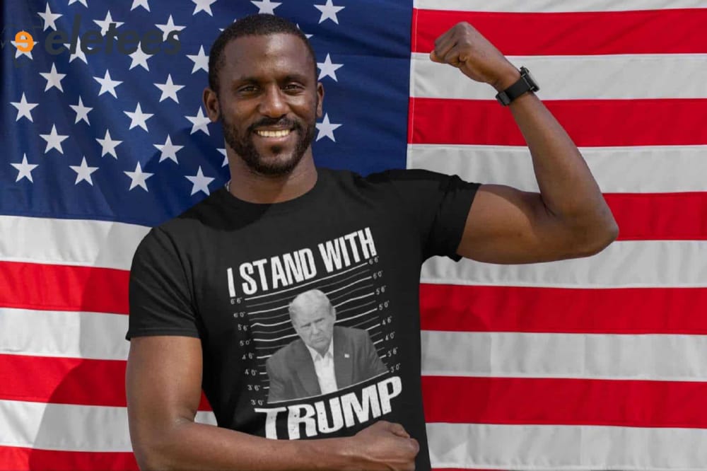 I Stand With Trump Mugshot T Shirt 3