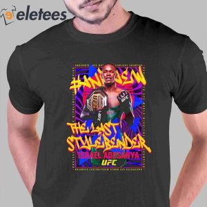 Israel Adesanya UFC 287 Champion T shirt 1