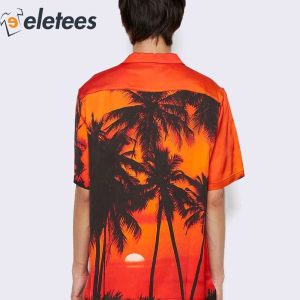 Luke Bryan American Idol Aloha Orange Sunset Hawaiian Shirt10