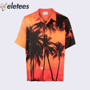 Luke Bryan American Idol Aloha Orange Sunset Hawaiian Shirt7