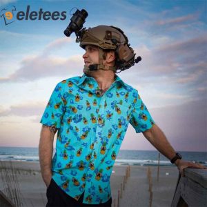 Pineapple Binoculars Tactical Hawaiian Shirt
