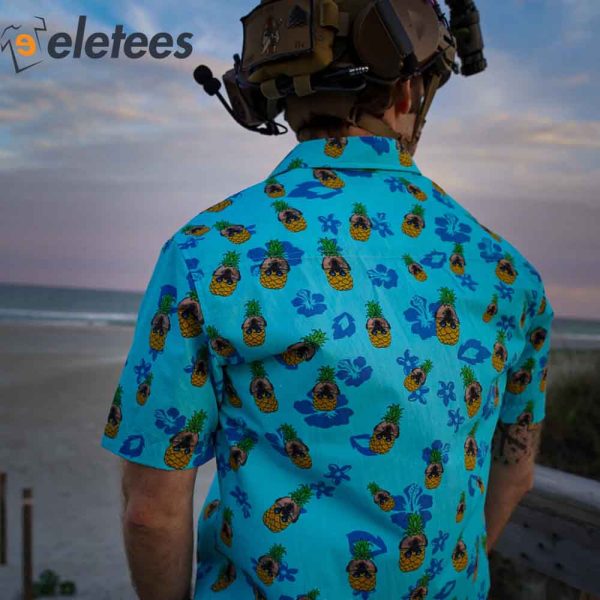 Pineapple Binoculars Tactical Hawaiian Shirt