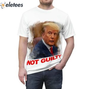 Trump Not Guilty Arrest Mugshot Shirt 1