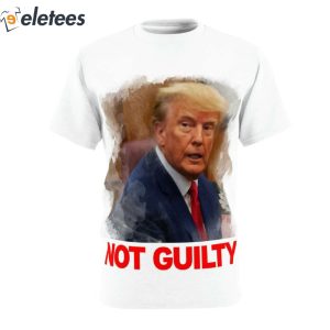 Trump Not Guilty Arrest Mugshot Shirt 3