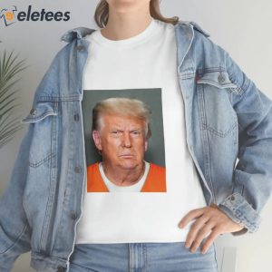 Trump Not Guilty Mugshot Funny Parody Flag Shirt 2