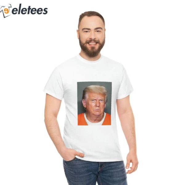 Trump Not Guilty Mugshot Funny Parody Flag Shirt