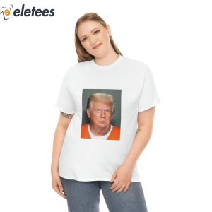 Trump Not Guilty Mugshot Funny Parody Flag Shirt 4