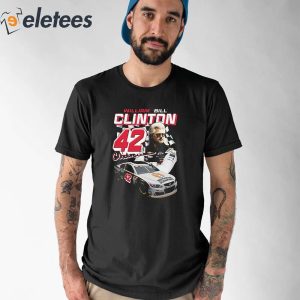 William Bill Clinton 42 Racing Shirt 1