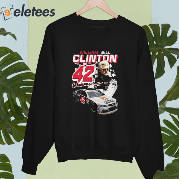 William Bill Clinton #42 Racing Shirt