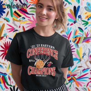 2022 2023 Eastern Conference Champions Miami Heat NBA Retro Shirt 5