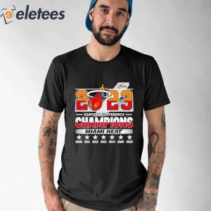 2023 Eastern Conference Champions Miami Heat 2006 2023 Shirt 1