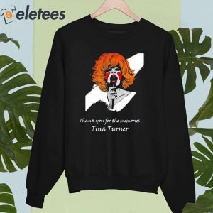 3RIP Tina Turner Thank you for the memories Fan T shirt