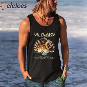 66 Years Thank You For The Music Rip Tina Turner Shirt 2