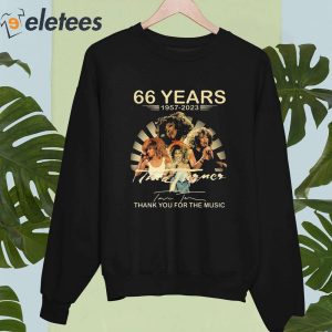 66 Years Thank You For The Music Rip Tina Turner Shirt 4