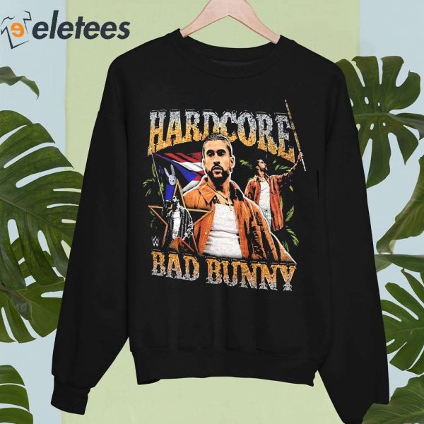 Bad Bunny Hardcore WWE Shirt