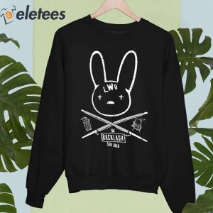 Bad Bunny Kendo Sticks LWO Backlash San Juan Shirt 3