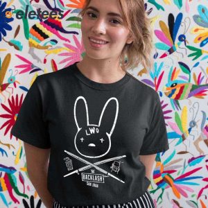 Bad Bunny Kendo Sticks LWO Backlash San Juan Shirt 4