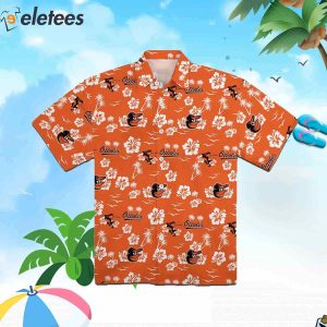 Baltimore Orioles Flowers Hawaiian Shirt 1