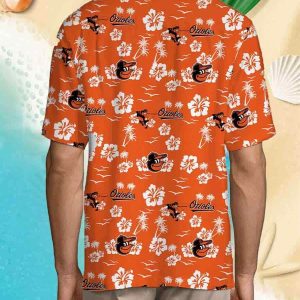 Eletees Baltimore Orioles Orange 2023 Hawaiian Shirt