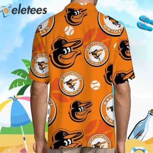 Baltimore Orioles Hawaiian Button Up Shirt The Elevin Group Orange