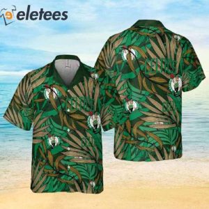 Boston Celtics NBA 2023 Tropical Palm Leaves Aloha Hawaiian Shirt 1