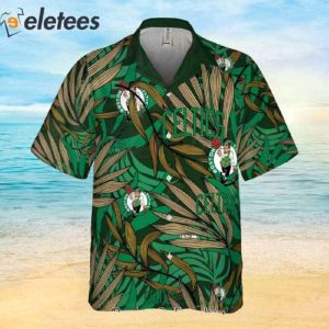 Boston Celtics NBA 2023 Tropical Palm Leaves Aloha Hawaiian Shirt 2