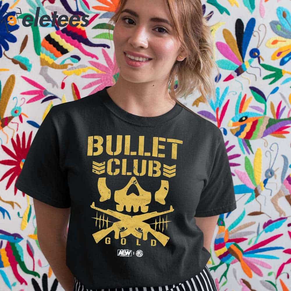 overliggende spor råolie Bullet Club Gold AEW Shirt