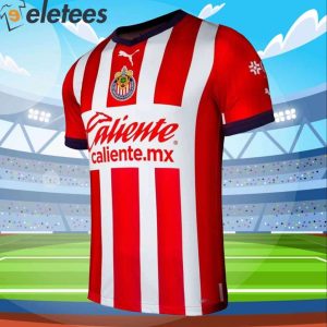 Chivas 2223 Home Custom Soccer Jersey 3
