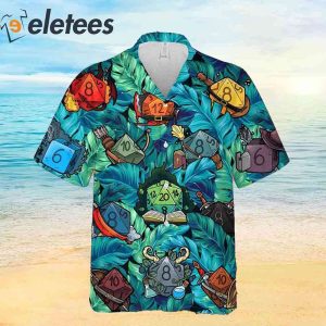 DnD Dice Hawaiian Shirt 1