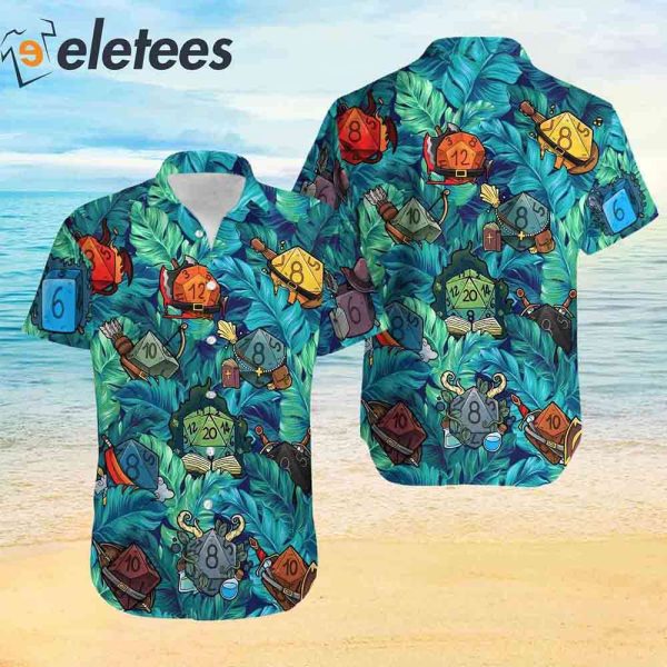 DnD Dice Hawaiian Shirt