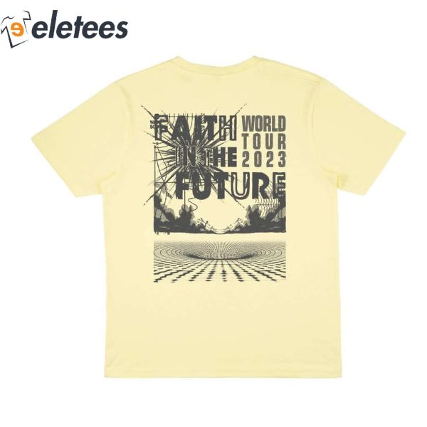 Faith In The Future World Tour 2023 Yellow Shirt