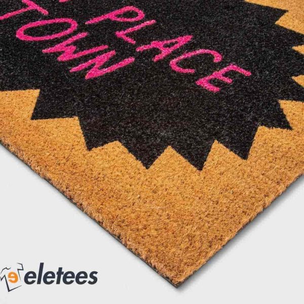 Gayest Place In Town Funny LGBT Pride Doormat