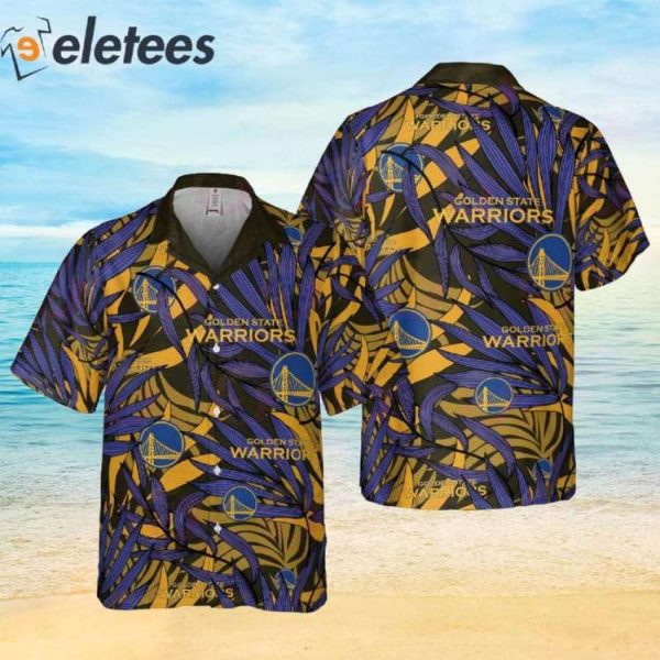 Golden State Warriors NBA 2023 Tropical Palm Leaves Aloha Hawaiian Shirt