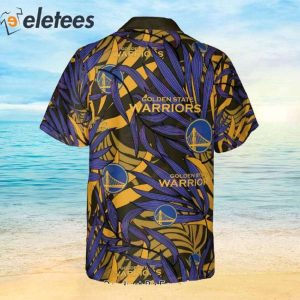 Golden State Warriors NBA 2023 Tropical Palm Leaves Aloha Hawaiian Shirt 3