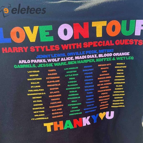 Harry Styles 2021 2022 2023 Love On Tour Hooide
