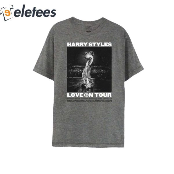 Harry Styles Photo Paris Show Love On Tour 2023 Shirt