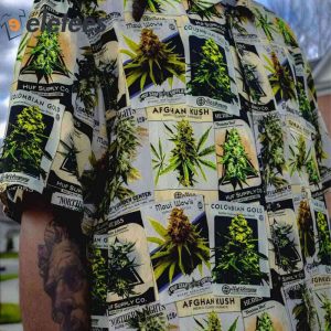 Herb Afghan Kush Comlombian Gold Maui Wowie Hawaiian Shirt