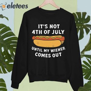 Its Not 4th Of July Until My Wiener Comes Out Shirt 5