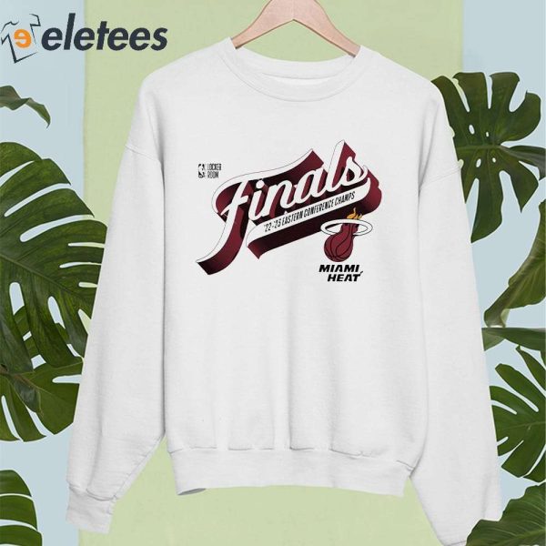 Miami Heat Fanatics Branded White 2023 Eastern Conference Champions Locker Room Shirt