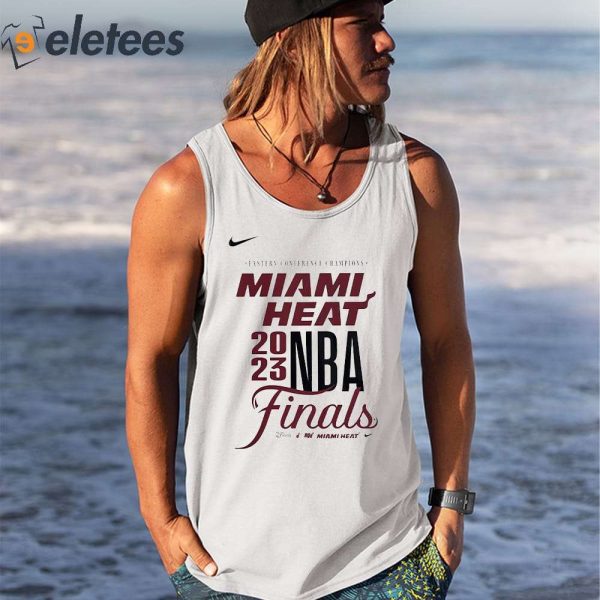 Miami Heat Nike 2023 NBA Finals Eastern Conference Champions Shirt